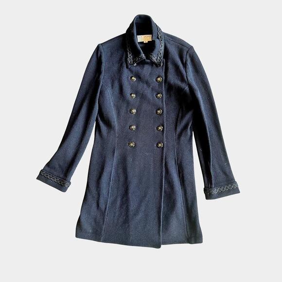 St. John Collection Santana Knit Topper Coat or Mini Dress Black Like New 10 - Picture 4 of 10